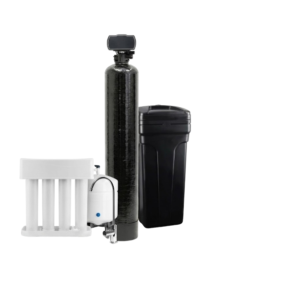 Hybrid whole house filter system with reverse osmosis drinking water
